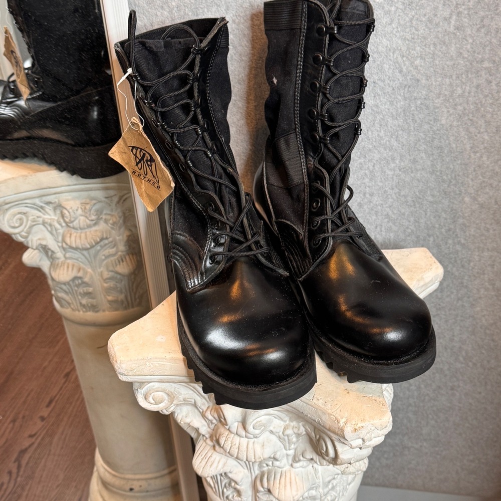 Rothco G.I.‎ Type Sierra Sole Tactical Boots Black Leather Nylon Size 7 Wide New